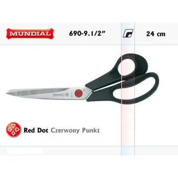 Krejčovské nůžky Řemeslnické Nůžky 690-9.1/2 MUNDIAL 24cm