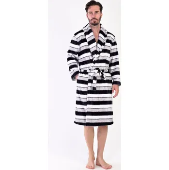 Pánský župan Pánský župan se šálovým límcem William - šedá - XXL