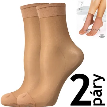 Dámské ponožky Dámské silonkové ponožky Boma 2 páry Barva: BÉŽOVÁ, Velikost: UNI