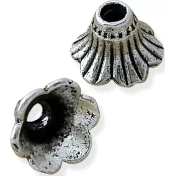 Materiál na výrobu šperku Kaplík starostříbrný zvoneček 10mm - 2 ks