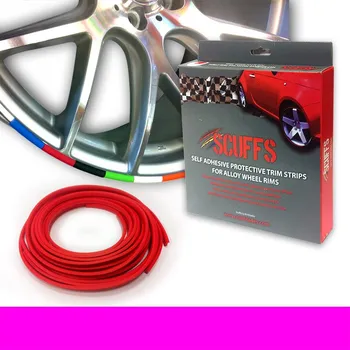 Stavební profil Scuffs - ochranný profil na ráfky, růžový