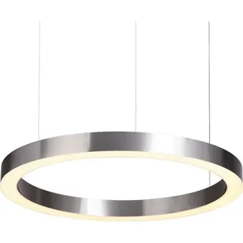 Závěsné LED svítidlo Circle 60 cm stříbrné, nastavitelné, moderní do obýváku Step into Design