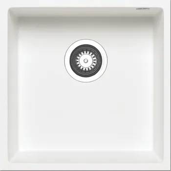 Nerezový dřez Dřez pod desku Pyramis TETRAGON (40x40) 1B bílá