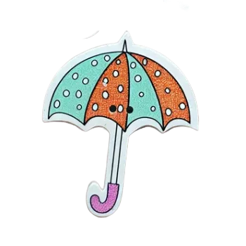 Knoflík Knoflík dřevěný deštník IV (3,0 x 3,5 cm)