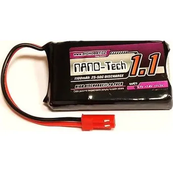 Li-pol baterie 1100mAh 1S 25C (50C) Bighobby-NANO Tech