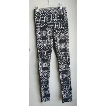 W.D. Dámské/Dívčí legíny – Kmenový/Etno vzor Velikost: XL-XXL