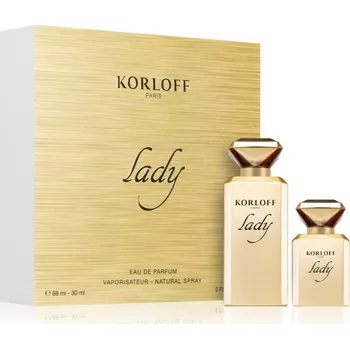 Dámský parfém Korloff Lady Korloff Korloff Lady Korloff parfémovaná voda 88 ml + Korloff Lady Korloff parfémovaná voda 30 ml