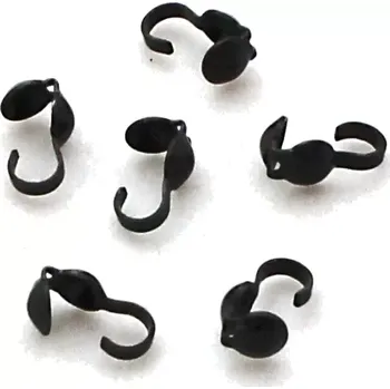 Materiál na výrobu šperku Kaloty v černé úpravě - 20 ks