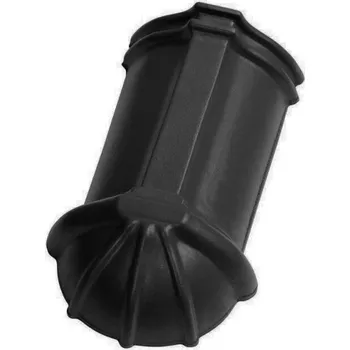 Střešní krytina Ukončení hřebenáče TONDACH nárožní dlouhé Jirčany, Stod engoba černá – 21cm