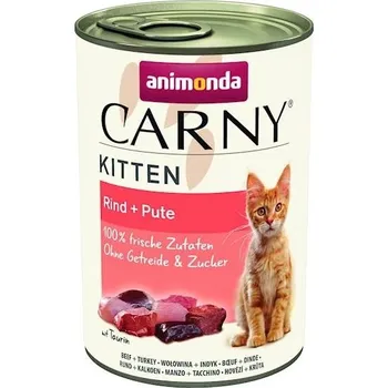 Krmivo pro kočku ANIMONDA Cat Carny Kitten chuť: hovězí, krůtí srdce 400g