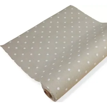 Stuha Dekorační látka s puntíky šíře 36 cm - 5 m