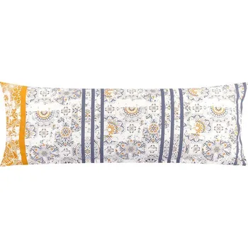 Povlak na polštářek POVLAK na relaxační polštář Šedá,Oranžová BX1001303 - 50x145 cm / 50x145 cm (povlak na zip)