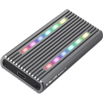 Externí pevný disk Externí obal na M.2 SSD disk s USB-C, RGB LED a kapacitou až 4TB