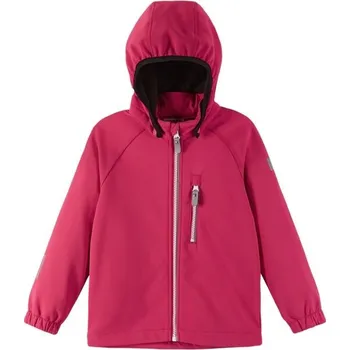 Dívčí bunda Dětská softshellová bunda REIMA VANTTI 116 Růžová, Černá, Bílá