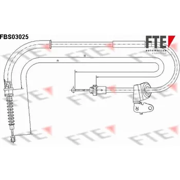 Auto-moto Tažné lanko, parkovací brzda FTE 9250114