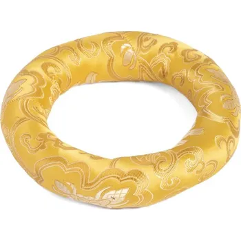 Polštářek pod tibetskou mísu ø 18 cm žlutý (vhodný na mísu o průměru cca 25 cm a více)