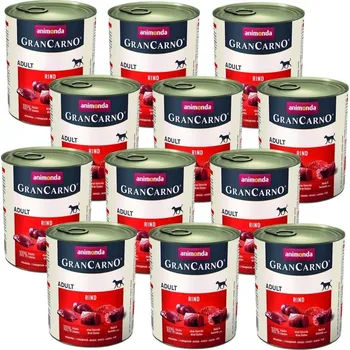 Krmivo pro psa ANIMONDA GranCarno Adult Dog příchuť: Hovězí maso 12x800g