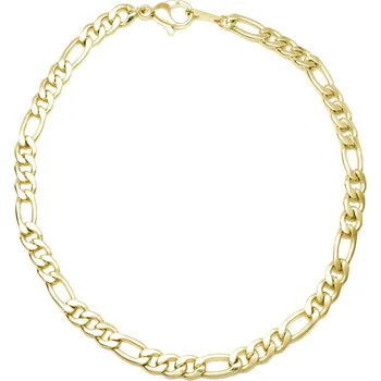 Náramek Ocelový náramek Figaro zlacený Zorb - 22 cm