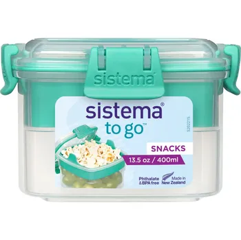 Svačinový box Sistema Krabička na svačinu To Go 400 ml minty teal