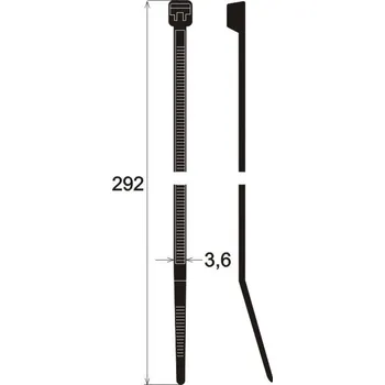 Zesilovač do auta Stahovací pásky 292x3.6