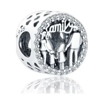 Korálek Prosperk Korálek na náramek rodina stříbro 925 S3417