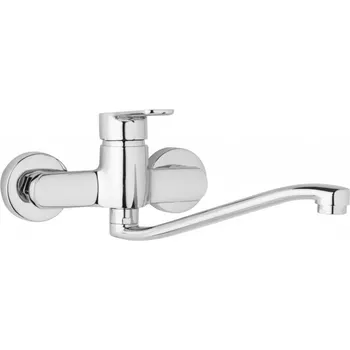 Vodovodní baterie JB Sanitary M10 35 20 Dřezová nástěnná baterie, ramínko ploché S 250 mm