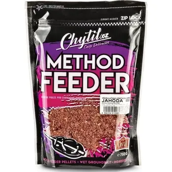 Nástraha CHYTIL Method předvlhčená krmítková směs Jahoda 750g (CHYTIL Method předvlhčená krmítková směs Jahoda 750g)