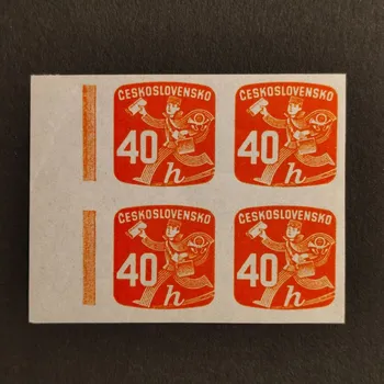 Sběratelství Čtyřblok ČSR, 40H, Pof.NV29**