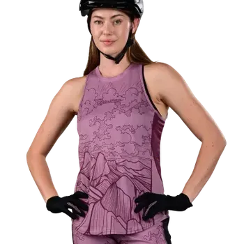 Troy Lee Designs Dámský top Womens Luxe Tanktop, Micayla Gatto, rosewood - S