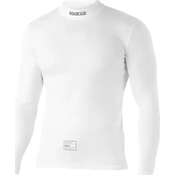 Pánské tričko Tričko Sparco s dlouhým rukávem RW4, homologace FIA, barva: bílá, velikost: L