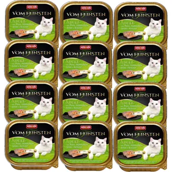 Pro kočku ANIMONDA Cat Vom Feinsten pro dospělé s náplní: krůtí, kuřecí prsa a bylinky 12x100g