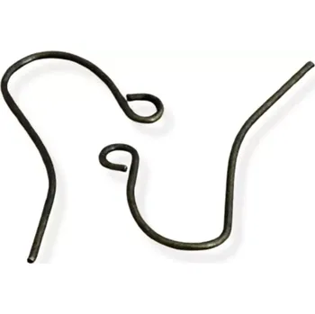 Materiál na výrobu šperku Afroháček jednoduchý starozlatý - 100 ks