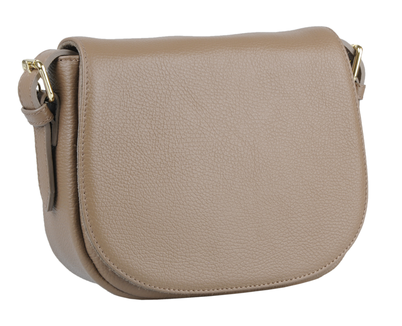 NovaKabelka.cz Kožená italská crossbody kabelka Caterina Taupe