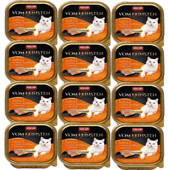Pro kočku Animonda Cat Vom Feinsten Adult s náplní: kuřecí, hovězí a mrkví 12x100g