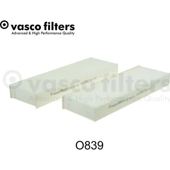 Ventilátor topení a klimatizace Filtr, vzduch v interiéru VASCO O839