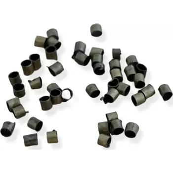 Materiál na výrobu šperku Zamačkávací rokajl starozlatý 2mm - 100 ks