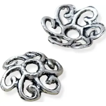 Materiál na výrobu šperku Kaplík starostříbrný kroucený 11mm - 2 ks