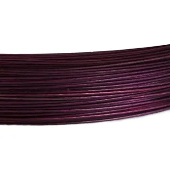 Materiál na výrobu šperku Ocelové lanko fialové 0,38 - 5 m