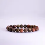 Náramek z minerálů - Leopardí Jaspis