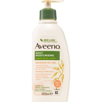 Aveeno Daily Moisturising Yoghurt body cream vyživující tělové mléko Apricot & Yoghurt 300 ml