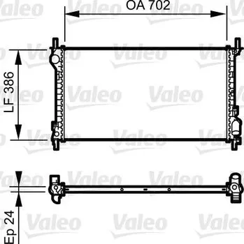 Chladič motoru Chladič, chlazení motoru VALEO 735167