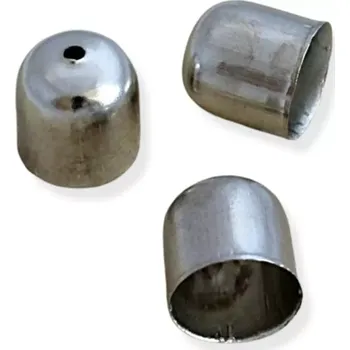 Materiál na výrobu šperku Kaplík-koncovka platinová 10mm, II. jakost - 2 ks