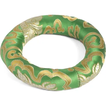 Perkuse Polštářek pod tibetskou mísu ø 14 cm zelený (vhodný na mísu o průměru 18–20 cm)