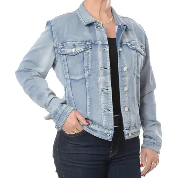 Dámská casual bunda Timezone Džínová Bunda Světle modrá XXL