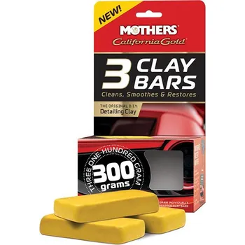 Mothers California Gold Clay Bars - 3 x 100 g - odstraňovač hrubých nečistot z karoserie