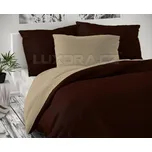 Povlečení Moly tm.hnědé/béžové - 200x140 cm + 90x70 cm