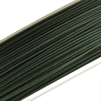 Materiál na výrobu šperku Ocelové lanko zelené TM 0,45 - 5 m