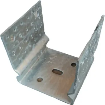 Tesařské kování Kotevní profil - patka U s prolisem 140x120mm