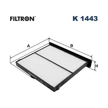 Auto-moto Filtr, vzduch v interiéru FILTRON K 1443