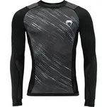 Kompresní triko Venum RAPID LONG SLEEVE RASHGUARD XXL Černá, Tmavě šedá, Bílá